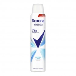 اسپری دئودورانت 72 ساعته رکسونا مدل COTTON DRY حجم 200 میل