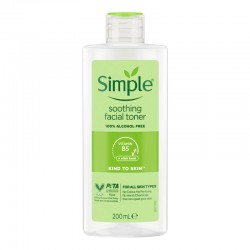 تونر سیمپل SIMPLE مدل SOOTHING FACIAL TONER مناسب انواع پوست حجم 200 میل