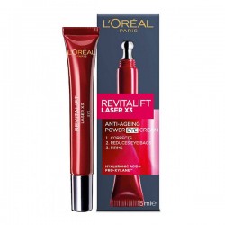 سرم ضد چروک دور چشم لورال loreal مدل REVITALIFT LAZER X3 حجم 15 میل