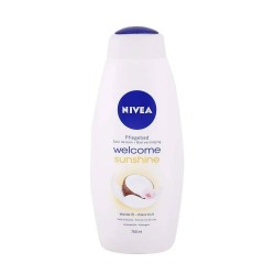شامپو بدن نیوآ Nivea مدل Welcome Sunshine حاوی روغن بادام با رایحه نارگیل ۷۵۰ میل