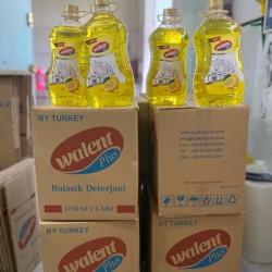 مایع ظرفشویی ولنت پلاس مدل لیمو حجم 3750 میلی لیتر