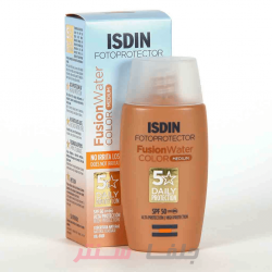 ضدآفتاب رنگی اسپانیایی ایزیدین  ISDIN Fusion Water Color medium SPF 50 حجم 50میل