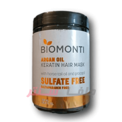 ماسک مو بدون سولفات بیومونتی BIOMONTI KERATIN HAIR MASK حاوی روغن آرگان و کراتین 750 میل ماسک مو بدون سولفات بیومونتی BIOMONTI KERATIN HAIR MASK حاوی روغن آرگان و کراتین 750 میل