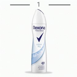 اسپری ضد تعریق زنانه رکسونا مدل کوتون درای (Rexona Cotton Dry) حجم: ۲۰۰ میلی‌لیتر