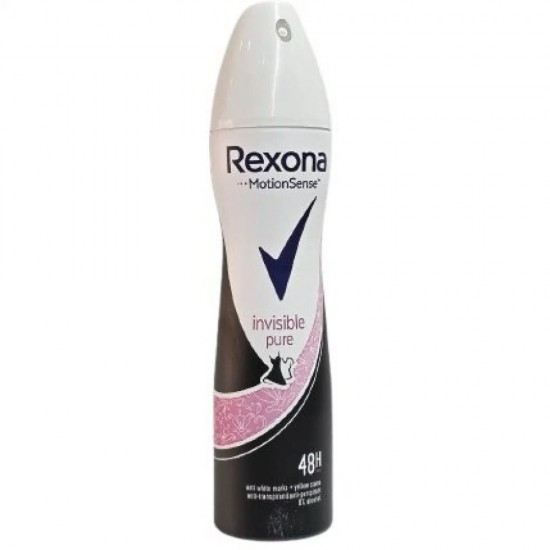 اسپری ضد تعریق زنانه رکسونا مدل اینویزیبل پیور (Rexona Invisible Pure) - نسخه ایتالیایی حجم: ۲۰۰ میلیلیتر اسپری ضد تعریق زنانه رکسونا مدل اینویزیبل پیور (Rexona Invisible Pure) - نسخه ایتالیایی حجم: ۲۰۰ میلیلیتر