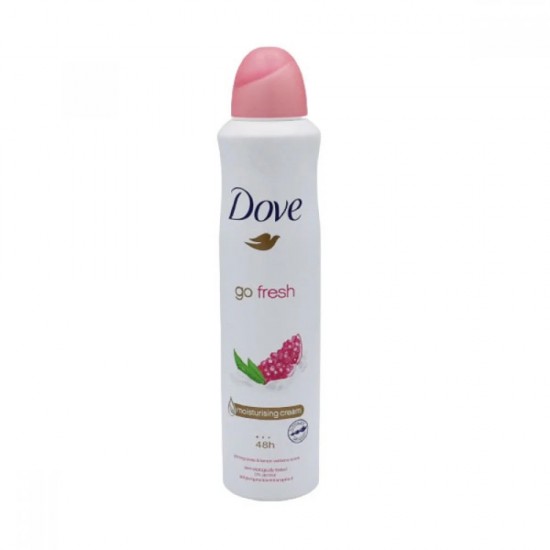 اسپری زیربغل زنانه داو با رایحه انار و بهلیمو (Dove Go Fresh Pomegranate) حجم: ۲۵۰ میلیلیتر اسپری زیربغل زنانه داو با رایحه انار و بهلیمو (Dove Go Fresh Pomegranate) حجم: ۲۵۰ میلیلیتر
