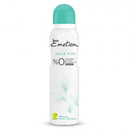 اسپری زنانه ایموشن مدل آکوا کیس (Emotion Aqua Kiss) حجم: ۱۵۰ میلیلیتر اسپری زنانه ایموشن مدل آکوا کیس (Emotion Aqua Kiss) حجم: ۱۵۰ میلیلیتر