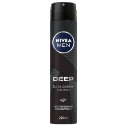 اسپری ضد تعریق مردانه نیوا مدل دیپ بلک کربن DEEP BLACK CARBON 200 میل