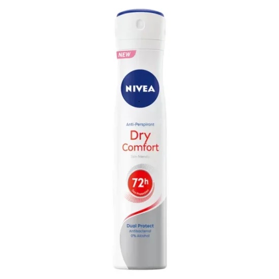 اسپری ضد تعریق زنانه NIVEA مدل Dry Comfort حجم 200ml اسپری ضد تعریق زنانه NIVEA مدل Dry Comfort حجم 200ml