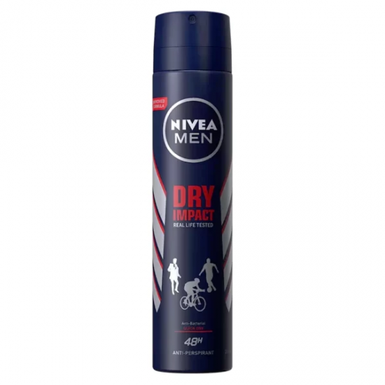 اسپری ضدتعریق مردانه نیوآ مدل 48H Dry Impact حجم 200 میلی‌لیتر