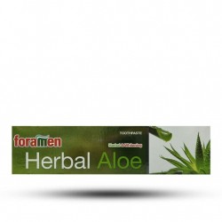 خمیر دندان اسپانیایی فورامن FORAMEN Herbal Aloe سفید کننده،حاوی عصاره آلوئه ورا 75 میل خمیر دندان اسپانیایی فورامن FORAMEN Herbal Aloe سفید کننده،حاوی عصاره آلوئه ورا 75 میل