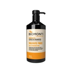 شامپو بدون سولفات ضد ریزش و کراتینه بیومونتی Biomonti حاوی روغن آرگان 1000 میل شامپو بدون سولفات ضد ریزش و کراتینه بیومونتی Biomonti حاوی روغن آرگان 1000 میل