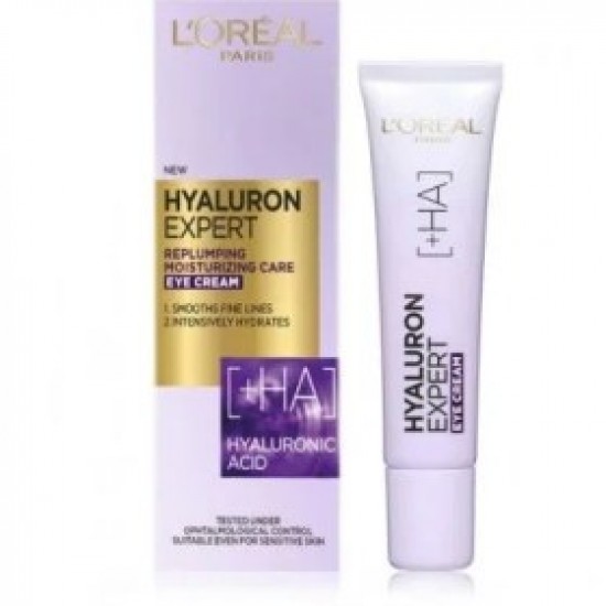 کرم آبرسان دور چشم هیالورونیک اسید لورال LOREAL حجم 15 میل