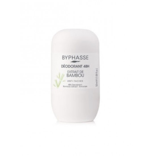 مام زیر بغل دئودورانت بایفاس BYPHASSE با رایحه بامبو حجم 50 میل مام زیر بغل دئودورانت بایفاس BYPHASSE با رایحه بامبو حجم 50 میل