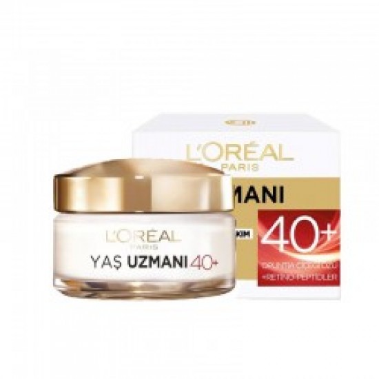 کرم ضد پیری و ضد چروک +40 لورال LOREAL حجم 50 میل کرم ضد پیری و ضد چروک +40 لورال LOREAL حجم 50 میل