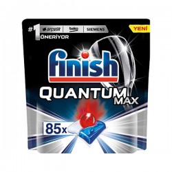 قرص ظرفشویی FINISH QUANTOM MAX بسته 85 عددی
