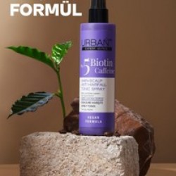 اسپری تونیک ضدریزش مو اربن کر حاوی بیوتین و کافئین حجم 200ml اسپری تونیک ضدریزش مو اربن کر حاوی بیوتین و کافئین حجم 200ml