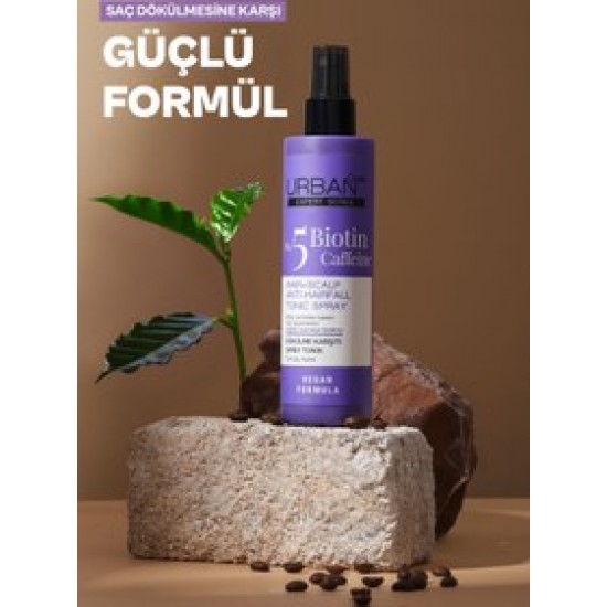 اسپری تونیک ضدریزش مو اربن کر حاوی بیوتین و کافئین حجم 200ml