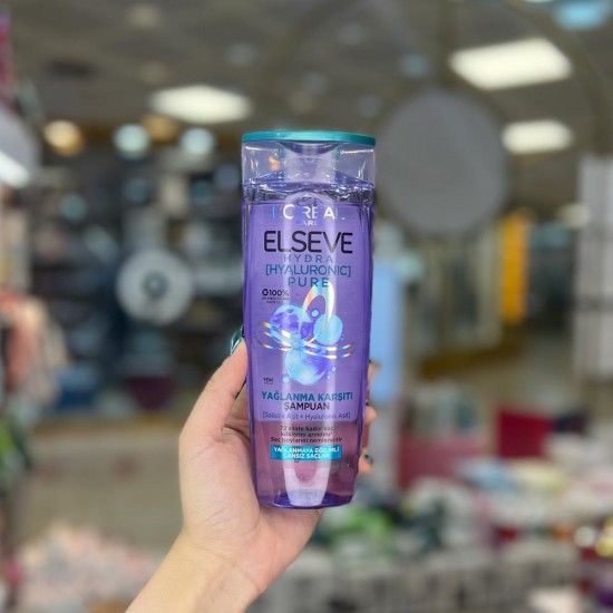 شامپو لورال Loreal موهای چرب مدل Hydra Hyaluronic