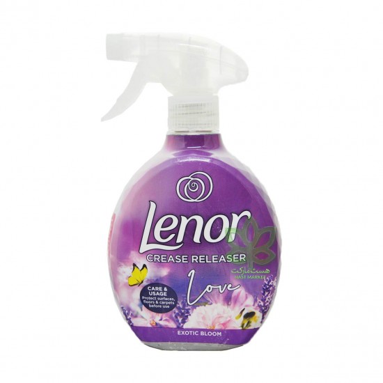 اسپری ضد چروک و خوشبو کننده لباس با رایحه لوندر و شکوفه 500 میل لنور – lenor