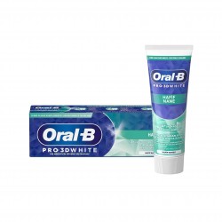 خمیر دندان اورال بی مدل Pro 3D White حجم 75 میل خمیر دندان اورال بی مدل Pro 3D White حجم 75 میل