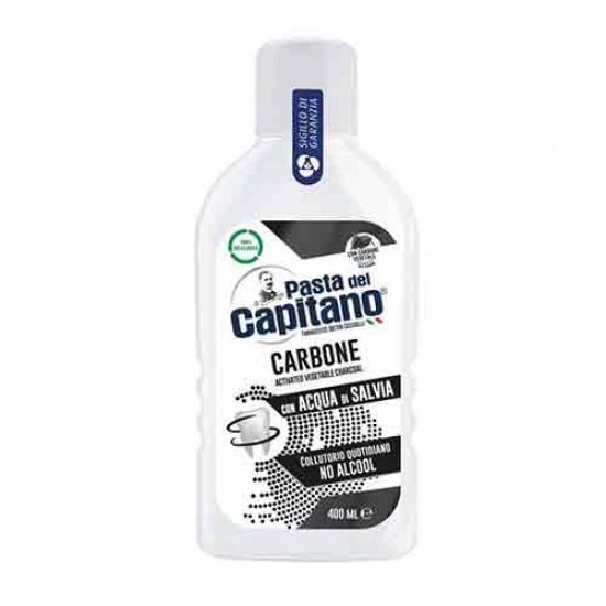 دهانشویه زغالی کاپیتانو Capitano حجم 400 میل