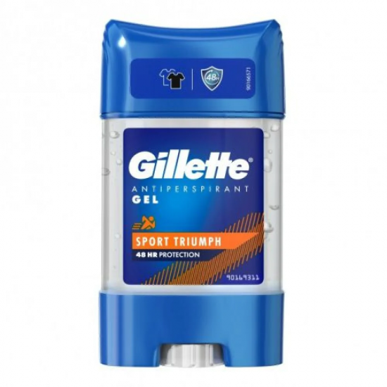 ژل ضدتعریق مردانه ژیلت مدل Sport Triumph حجم ۷۰ میلی‌لیتر (Gillette Sport Clear Gel)