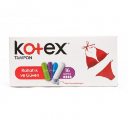تامپون کوتکس Kotex مدل Super (چهار قطره) بسته ۱۶ عددی تامپون کوتکس Kotex مدل Super (چهار قطره) بسته ۱۶ عددی