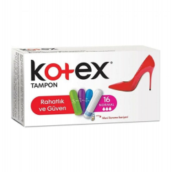 تامپون کوتکس Kotex مدل Normal (سه قطره) بسته ۱۶ عددی تامپون کوتکس Kotex مدل Normal (سه قطره) بسته ۱۶ عددی