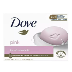 صابون داو صورتی با عصاره گل رز (Dove Pink Rosa Beauty Cream Bar) وزن: ۹۰ گرم