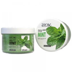 اسکراب نعنایی Mint زنیکس Zenix مناسب صورت و بدن حجم: ۲۷۵ میلی‌لیتر