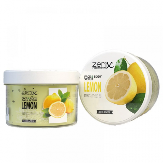 اسکراب لیمویی زنیکس zenix مناسب صورت و بدن حجم: ۲۷۵ میلیلیتر اسکراب لیمویی زنیکس zenix مناسب صورت و بدن حجم: ۲۷۵ میلیلیتر