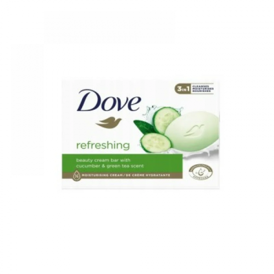 صابون داو با رایحه خیار و چای سبز (Dove Refreshing / Go Fresh Beauty Cream Bar - Cucumber & Green Tea) وزن: ۹۰ گرم صابون داو با رایحه خیار و چای سبز (Dove Refreshing / Go Fresh Beauty Cream Bar - Cucumber & Green Tea) وزن: ۹۰ گرم