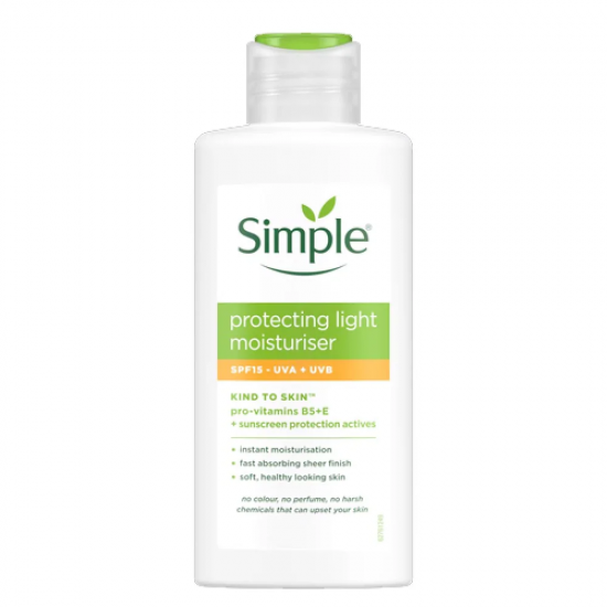 کرم مرطوب کننده و آبرسان سبک SPF15 سیمپل ۱۲۵ میل 