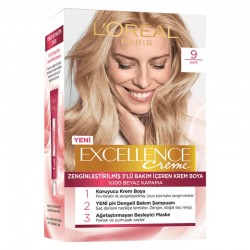 رنگ موی لورال شماره 9 رنگ بلوند loreal excellence رنگ موی لورال شماره 9 رنگ بلوند loreal excellence