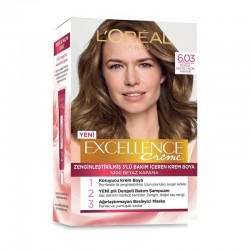 رنگ موی لورال شماره 6.03 رنگ قهوه ای روشن براق loreal excellence رنگ موی لورال شماره 6.03 رنگ قهوه ای روشن براق loreal excellence
