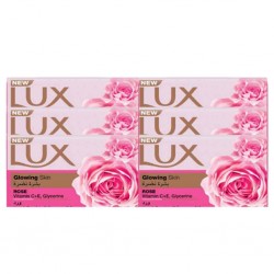 صابون لوکس Lux Glowing عصاره گل رز 6 عدد 170گرمی