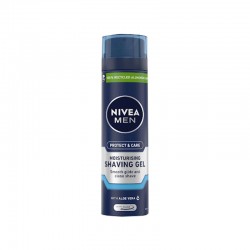 ژل اصلاح نیوا Nivea مدل protect And care حجم 200 میل ژل اصلاح نیوا Nivea مدل protect And care حجم 200 میل