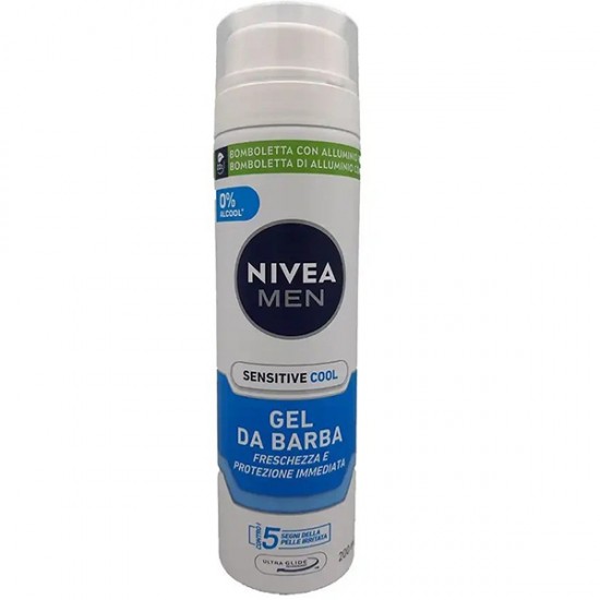 ژل اصلاح نیوا Nivea مدل Sensitive حجم 200 میل ژل اصلاح نیوا Nivea مدل Sensitive حجم 200 میل