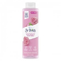 شامپو بدن گل رز و آلوورا سینت ایوز St.Ives Rose Water & Aloe Vera Body Wash 650ml شامپو بدن گل رز و آلوورا سینت ایوز St.Ives Rose Water & Aloe Vera Body Wash 650ml