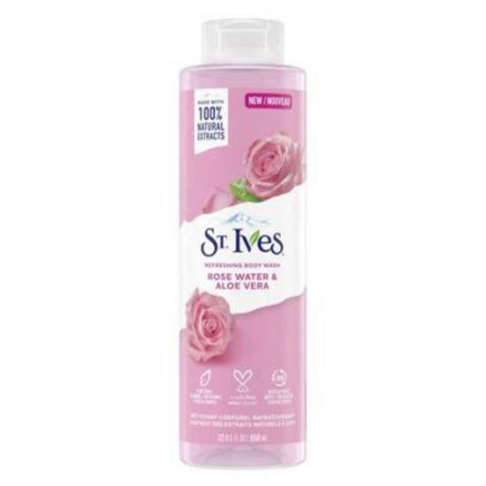  شامپو بدن گل رز و آلوورا سینت ایوز St.Ives Rose Water & Aloe Vera Body Wash 650ml