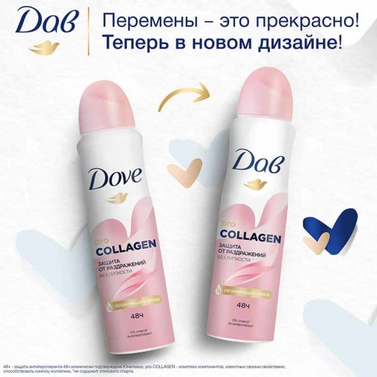 اسپری ضد تعریق زنانه داو مدل PRO COLLAGEN حجم 200ml