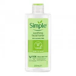 تونر سیمپل SIMPLE مدل SOOTHING FACIAL TONER مناسب انواع پوست حجم 200 میل
