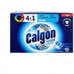 قرص جرم گیر ماشین لباسشویی کالگون CALGON دو کاره بسته 15 تایی