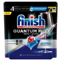 قرص ظرفشویی FINISH QUANTOM MAX بسته 48 عددی