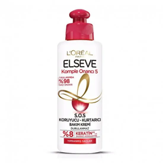 کرم مو تقویت و ترمیم کننده 5 کاره لورال LOREAL حجم 200 میل کرم مو تقویت و ترمیم کننده 5 کاره لورال LOREAL حجم 200 میل