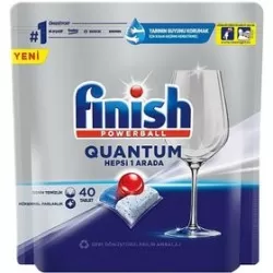 قرص ظرفشویی فینیش FINISH QUANTOM POWERBALL بسته 40 عددی