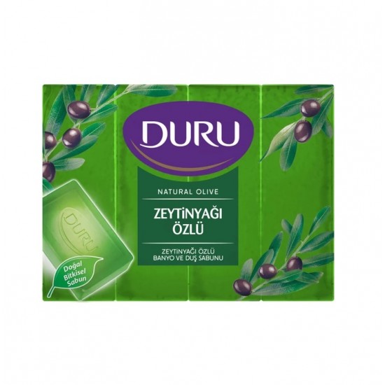صابون حمام دورو DURU رایحه روغن زیتون بسته 4 عددی 600 گرم صابون حمام دورو DURU رایحه روغن زیتون بسته 4 عددی 600 گرم