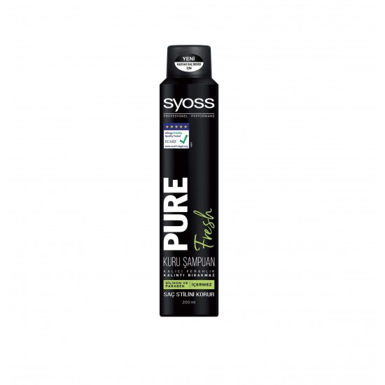 شامپو خشک مدل PURE FRESH سایوس SYOSS حجم 200 میل شامپو خشک مدل PURE FRESH سایوس SYOSS حجم 200 میل