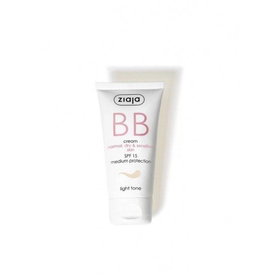 بی بی کرم زیاجا ZIAJA برای پوست نرمال، خشک و حساس SPF15 رنگ بژ روشن حجم 50 میل بی بی کرم زیاجا ZIAJA برای پوست نرمال، خشک و حساس SPF15 رنگ بژ روشن حجم 50 میل